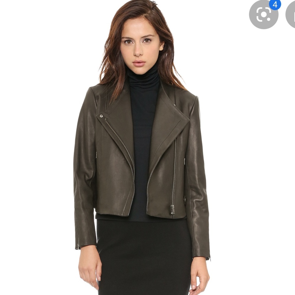 Black Theory Phelan New Ford Leather Jacket, Large